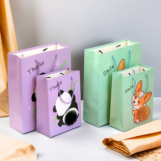 Cute Animal Furr Tail Paper Gift Bag
