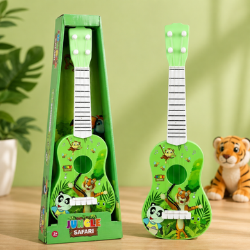 Jungle Safari Strummer: Interactive 4-String Guitar for Little Musicians
