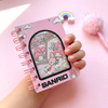 Kawaii Cartoon Water & Glitter Spiral Diary