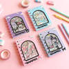 Kawaii Cartoon Water & Glitter Spiral Diary