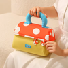 Kawaii Mushroom House Cosmetic Bag – Large Capacity Travel Pouch with Handle