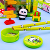 Kawaii Panda Stationery Set | DIY Assembled Panda & Backpack Erasers for Kids