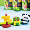 Kawaii Panda Stationery Set | DIY Assembled Panda & Backpack Erasers for Kids