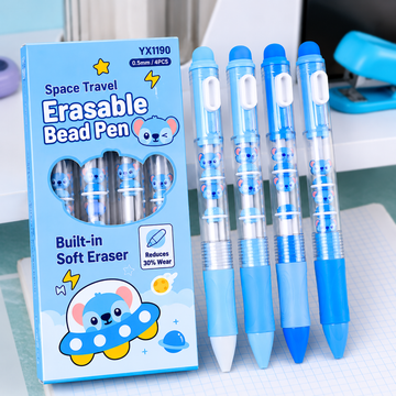 Kawaii Space Koala Erasable 4pc Pen Set