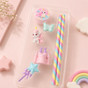 Kawaii Unicorn Stationery Set – Cute 3D Erasers, Pencils & Sharpener Gift Box for Kids