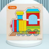 Kids 3D Wooden Jigsaw Puzzle Board |  Animal & Vehicle Learning Toys 15cm