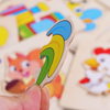 Kids 3D Wooden Jigsaw Puzzle Board |  Animal & Vehicle Learning Toys 15cm