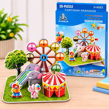 Kids 3D Puzzle Assembled Model Kits – Educational Architecture & Vehicle Toys