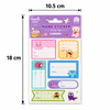 Kids Cute Name Sticker Sticky Tabs Set | Magic Forest