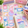 Kids Cute Name Sticker Sticky Tabs Set | Magic Forest