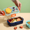 Kids Cute Secret Character Stainless Steel Single Compartment Lunch Box | 500ml + 80ml Bowl