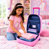 Kids Pink Unicorn Trolley Suitcase – Rolling Travel Luggage Bag for Little Travelers