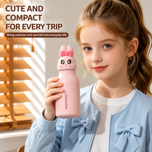 Kids' Cute Animal Head 316 Stainless Steel Vacuum Insulated Water Bottle