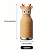 Kids' Cute Animal Head 316 Stainless Steel Vacuum Insulated Water Bottle