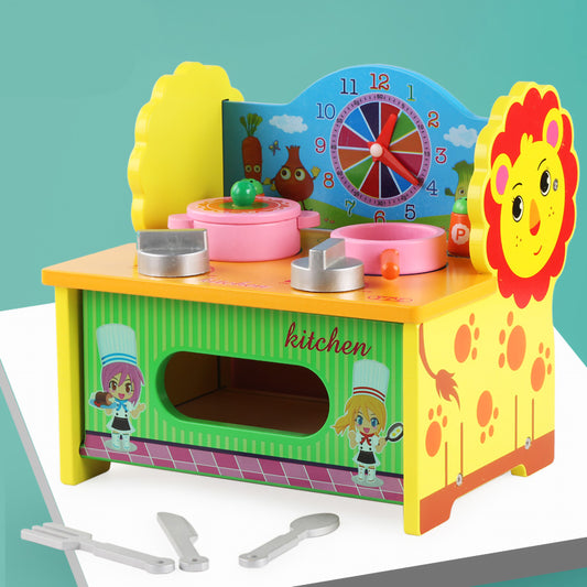 Educational Wooden Kitchen Playset