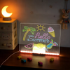 LED Acrylic Glow Drawing Board with Multi-Color Pens & Stand