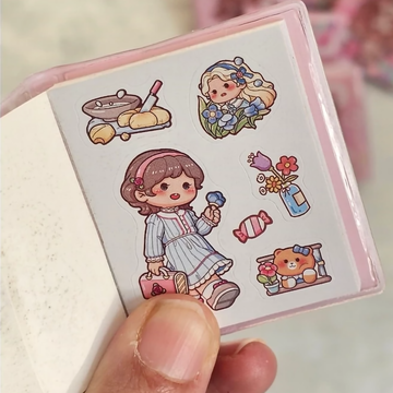 Kawaii Girl Theme Mini Sticker Book
