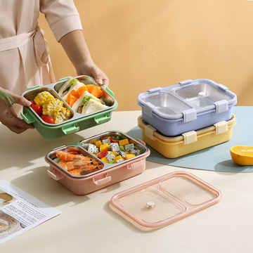 Kawaii O Cute 2 Grid 800ml Stainless Steel Lunch Box