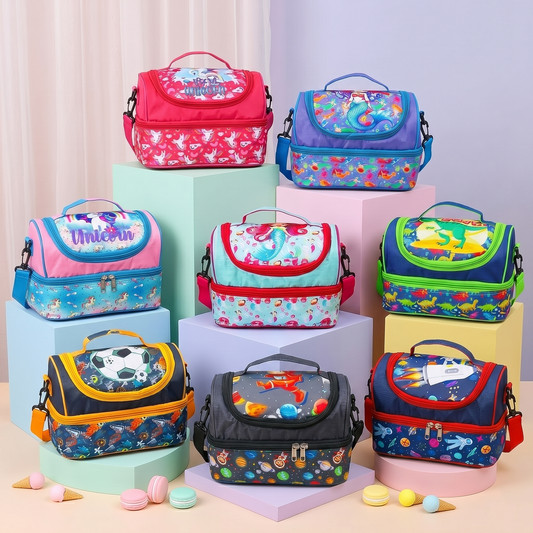 Double-Deck Thermal Insulated Lunch Bags