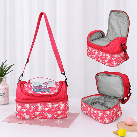 Double-Deck Thermal Insulated Lunch Bags