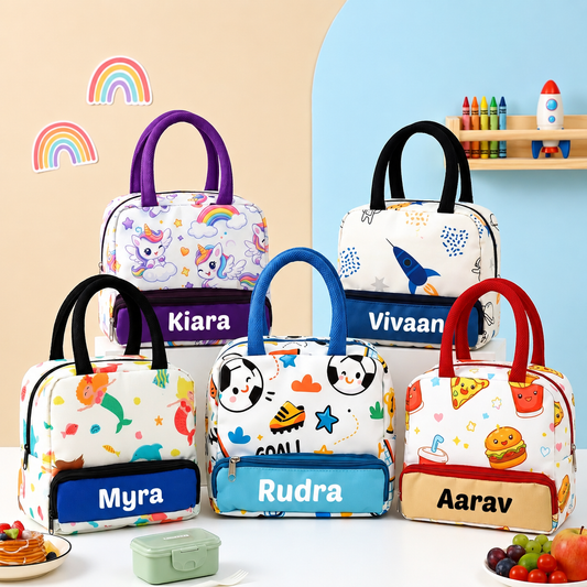 Personalized Kids Insulated Custom Name Lunch Bag