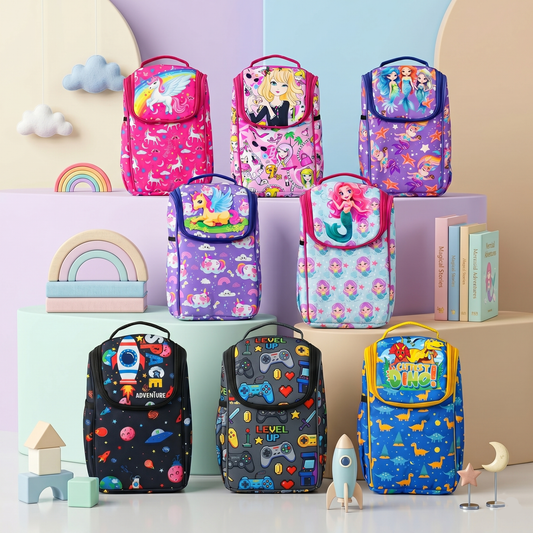 Kids Insulated Lunch Bag with Top Handles | Keep Food Fresh