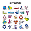 Magic Ruler Twist Snake Puzzle | Educational Brain Teaser & Shape Shifter