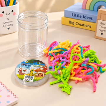 Colorful Fuzzy Magic Squishy Caterpillar Worms Fidget Sensory Toy
