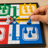 Magnetic Ludo Game for Kids | Portable Folding Board Game with Magnetic Pieces