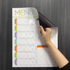 Magnetic Weekly Menu Planner and Grocery List for Fridge