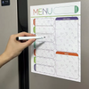 Magnetic Weekly Menu Planner and Grocery List for Fridge