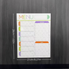 Magnetic Weekly Menu Planner and Grocery List for Fridge