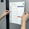 Magnetic Weekly Menu Planner and Grocery List for Fridge