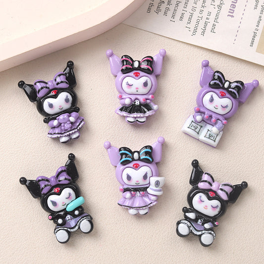 Kawaii Cartoon DIY Resin Charms - Accessories for Crafts