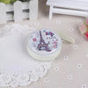 Paris-Themed Round Mini Coin Pouch
