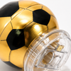 Metallic Gold Soccer Ball Pencil Sharpener