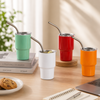 Mini 100ml Insulated Tumbler with Straw | Portable Stainless Steel Travel Coffee Cup