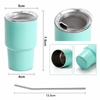 Mini 100ml Insulated Tumbler with Straw | Portable Stainless Steel Travel Coffee Cup