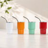 Mini 100ml Insulated Tumbler with Straw | Portable Stainless Steel Travel Coffee Cup