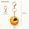 Mini Fruit Tart Dessert Keychain | Cute Simulation Pastry Bag Charm