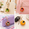 Mini Fruit Tart Dessert Keychain | Cute Simulation Pastry Bag Charm