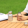 Mini Insulated Water Bottle - Stainless Steel Vacuum Flask with Ring Lid