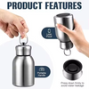 Mini Insulated Water Bottle - Stainless Steel Vacuum Flask with Ring Lid