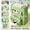 Kawaii Panda Student Tote Bag with Detachable Pencil Pouch | Large Capacity Study Bag