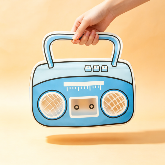 hold the radio bag with one hand
