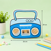 Music Radio Theme Plastic Candy Bags with Handle