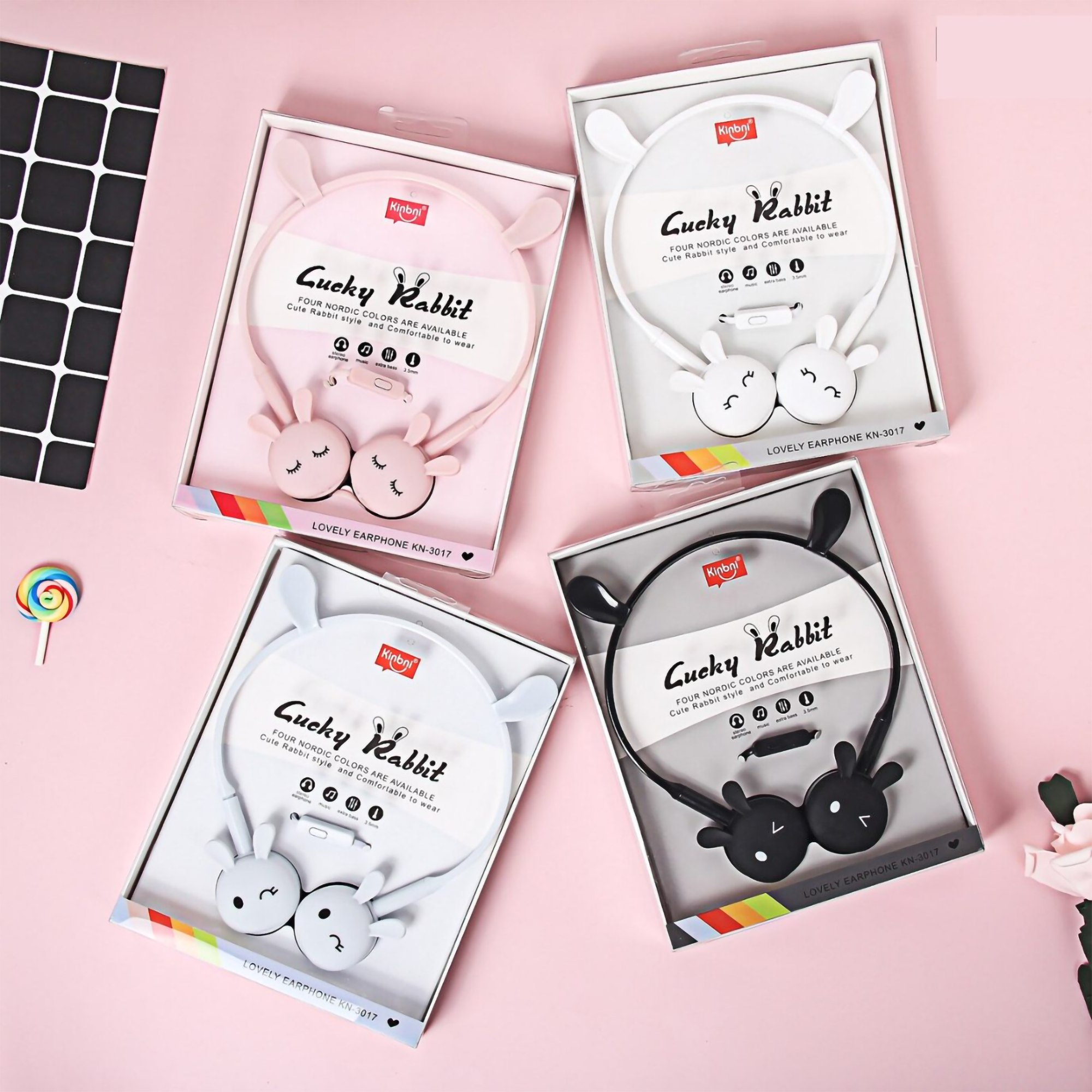 Lucky Rabbit Wired Headphones – Giftoo