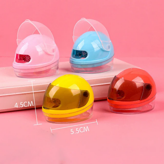 Cute Mini Biker Helmet Pencil Sharpener