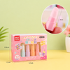 Novelty Lipstick Eraser Set of 4 | Colorful & Portable