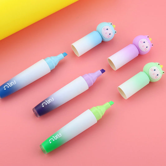 Cute Dino Highlighter Set ✨ | 6 Fun Colors for Kids